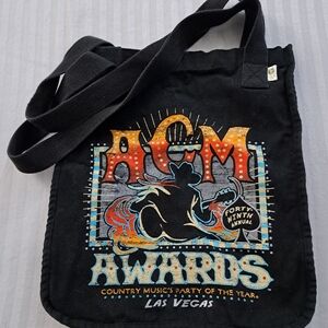Authentic ACM 49th Annual 2014 Awards Las Vegas Black Cotton Tote Bag